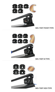 IWS-70DT Battery Lugs Crimping Tool for Battery Cable Ends, Tubular Cable Lugs 6-70mm² AWG 10-2/0 Bench Mount Type Hand Crimping Pliers IWISS TOOLS