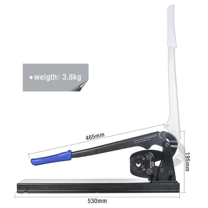 IWS-70DT Battery Lugs Crimping Tool for Battery Cable Ends, Tubular Cable Lugs 6-70mm² AWG 10-2/0 Bench Mount Type Hand Crimping Pliers IWISS TOOLS