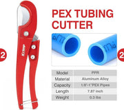 KIT-1096D PEX Clamp Tool Kit for 3/8 to 1 inch PEX Cinch Clamps Meets ASTM 2098 with 20pcs 1/2", 10 Pcs 3/4" Clamps PEX Pipe Tools IWISS TOOLS