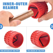 KIT-1632HY Hydraulic Copper Tubing Press Tool Kit for 1/2-in, 3/4-in, 1-in Propress Copper Fittings, Copper Tubing Cutter & Chamfer Tool Included Copper Pipe Tools iCrimp