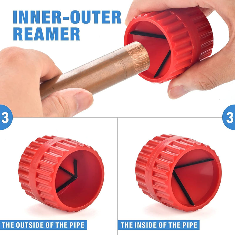 KIT-1632HY Hydraulic Copper Tubing Press Tool Kit for 1/2-in, 3/4-in, 1-in Propress Copper Fittings, Copper Tubing Cutter & Chamfer Tool Included Copper Pipe Tools iCrimp