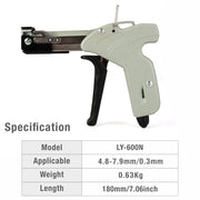 LY-600N Stainless Steel Zip Tie Gun Cable Tie Guns IWISS TOOLS