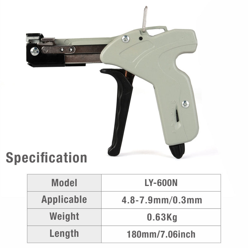 LY-600N Stainless Steel Zip Tie Gun Cable Tie Guns IWISS TOOLS