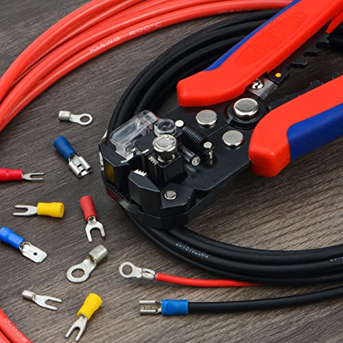 HS-D2 Automatic Electric Wire Cable Stripper, Multi-function Stripping Tool Wire Stripper & Cable Cutter iCrimp