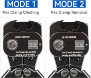 PC-CRP1096 PEX Clamp Tool Kit for 3/8-in, 1/2-in, 3/4-in, 1-in PEX Clamp Cinch & Removal, c/w 1/2''(20 Pack) and 3/4''(10 Pack) PEX Clamp Rings, PEX Tubing Cutter PEX Pipe Tools iCrimp