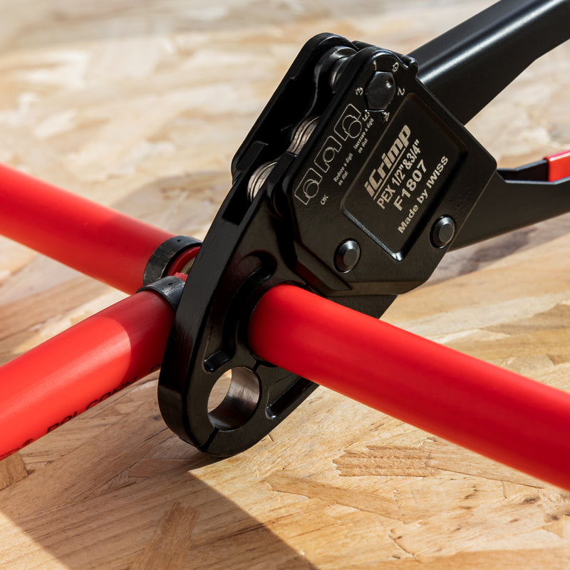 IWS-1234C KIT-1/2"&3/4" Angel Combo PEX Pipe Crimping Tool kit- Portable Case PEX Pipe Tools iCrimp