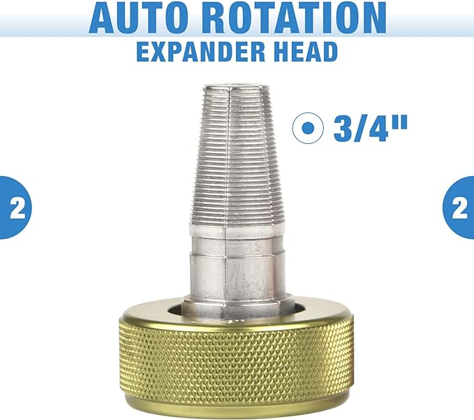 Auto rotation expander head