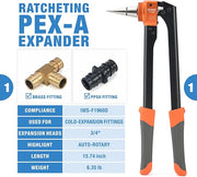 IWS-F1960D PEX Expansion Tool Kit with 3/4 Inch Auto Rotation Expansion Heads PEX Pipe Tools IWISS