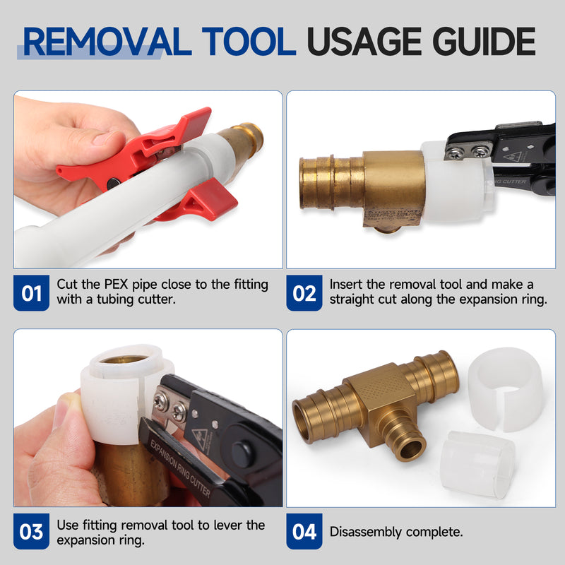 KIT-1960D Expanding Tool Kit with Auto-Rotate Expansion Heads for 3/8,1/2,3/4&1 in.