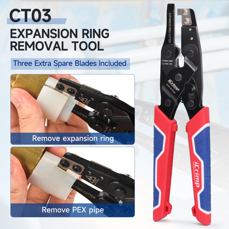 KIT-1960D Expanding Tool Kit with Auto-Rotate Expansion Heads for 3/8,1/2,3/4&1 in.