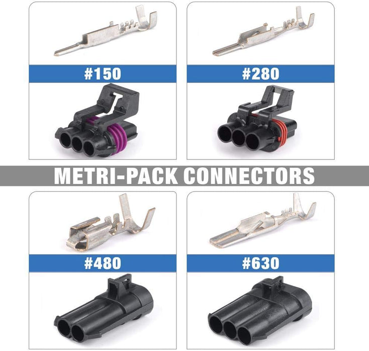 Delphi Packard Metri-Pack 150 Series Connector Kit With T-18 Crimp Tool - GM/Harley