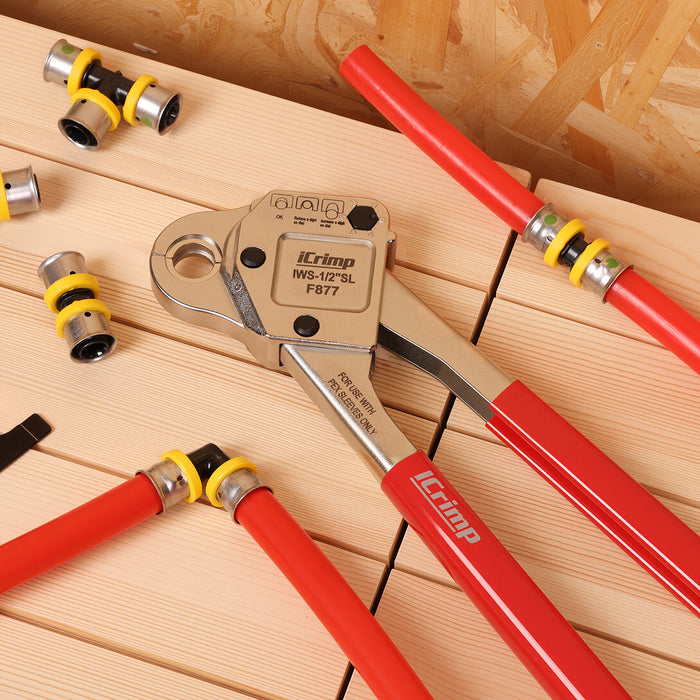 SL-1/2 Stainless Steel Sleeves Compact Pressing Tool,compatible with Viega PureFlow Press fittings