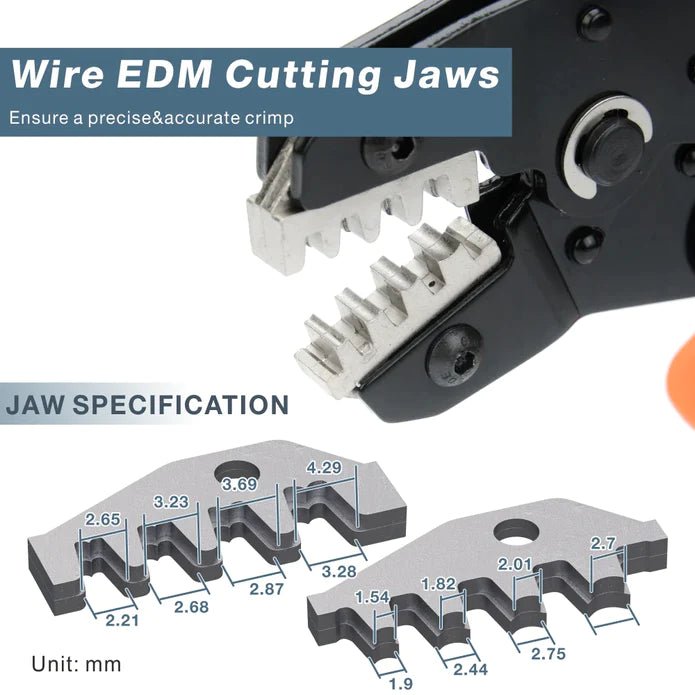 SN-58B Niet-geïsoleerde 24-16 AWG Open Barrel Krimptang SN-58B Niet-geïsoleerde 24-16 AWG Open Barrel Krimptang
