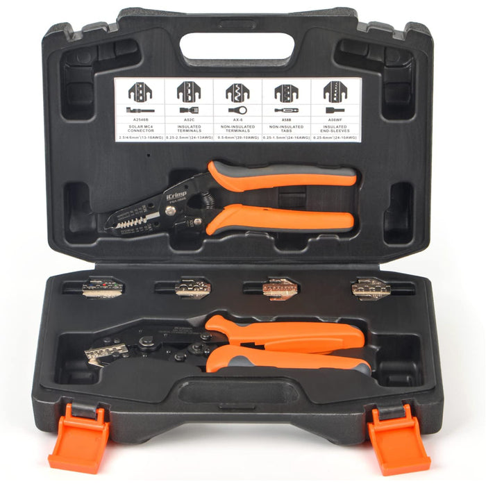 SN-PM Quick Change Ratcheting Crimper Tool Kit, Automotive Service