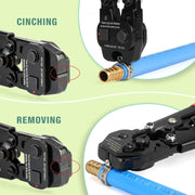 CRP-1096 ASTM2098 Ratchet PEX stainless steel Clamp Cinch&Remove Tool for 3/8 to 1-inch PEX Pipe Tools iCrimp