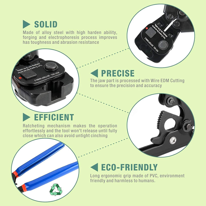 CRP-1096 ASTM2098 Ratchet PEX stainless steel Clamp Cinch&Remove Tool for 3/8 to 1-inch PEX Pipe Tools iCrimp