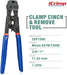 CRP-1096 ASTM2098 Ratchet PEX SS Clamp Cinch&Remove Tool for 3/8 to 1-inch