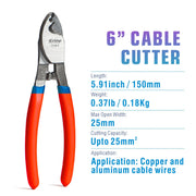 TX100-6 Wire Cable Cutter up to 25mm² Cable Stripper & Wire Cutters iCrimp