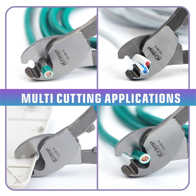 TX100-6 Wire Cable Cutter up to 25mm² Cable Stripper & Wire Cutters iCrimp