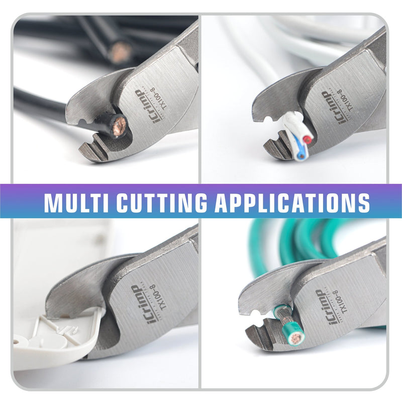 TX100-8 Wire Cable Cutter up to 35mm² Cable Stripper & Wire Cutters iCrimp