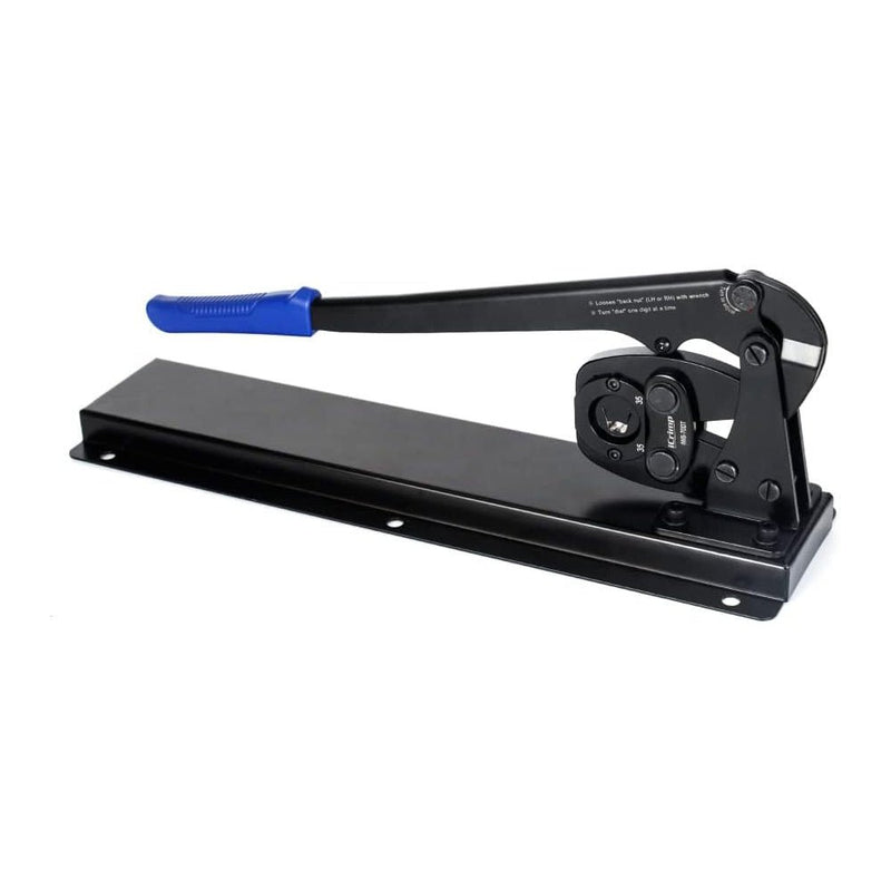 IWS-70DT Battery Lugs Crimping Tool for Battery Cable Ends, Tubular Cable Lugs 6-70mm² AWG 10-2/0 Bench Mount Type Hand Crimping Pliers IWISS TOOLS