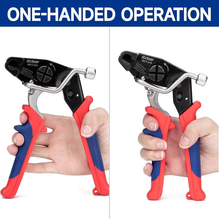  Stainless Steel Cable Tie Gun can be used one hand