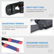 ICP-1608MTK Wire Rope Crimping Tool Kit with Wire Rope Swager, Wire Rope Cutter and Aluminum Loop Sleeves 3/64'',1/16'',5/64'', 3/32'',7/64'',1/8'' Wire Rope Swaging Tools iCrimp