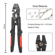 WX-250B Wire Rope Swager for Crimping Fishing Lines Up To 2.2mm Wire Rope Swaging Tools iCrimp
