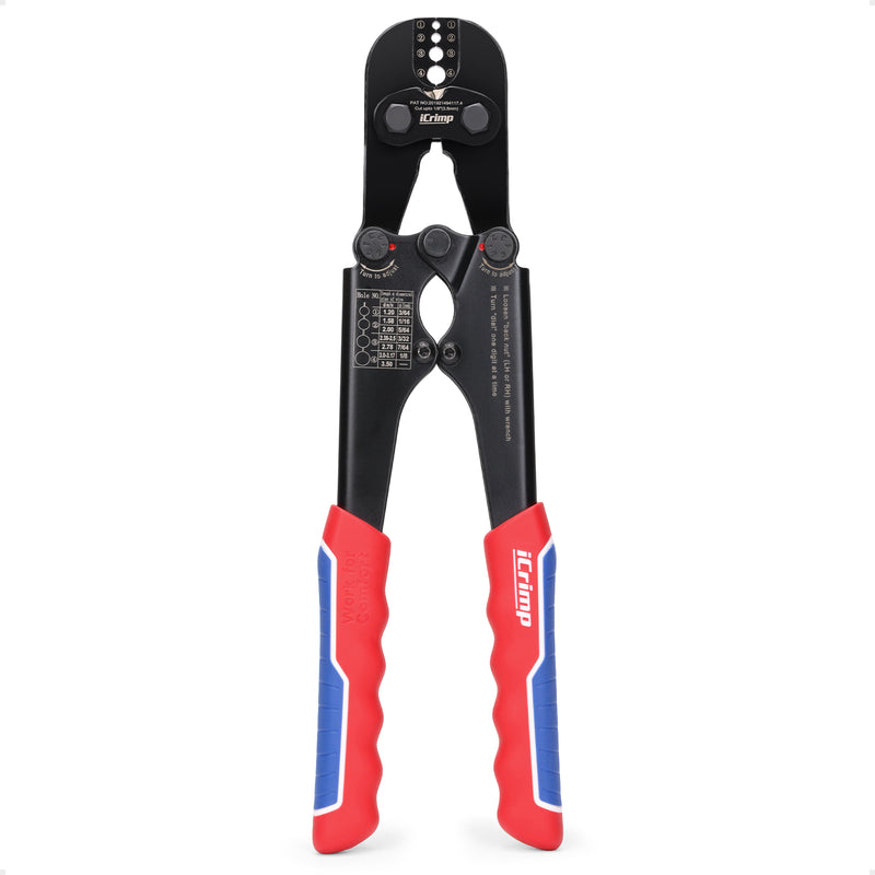IWS-1608MC  Wire Rope Crimping Tool/Cutter for 3/64-1/8-inch