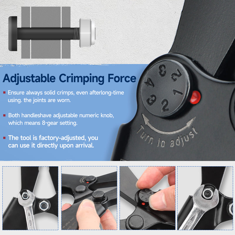 IWS-1608MC  Wire Rope Crimping Tool/Cutter for 3/64-1/8-inch
