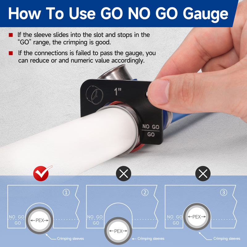 SL-1 Stainless Steel Sleeves Compact Pressing Tool,compatible with Viega PureFlow Press fittings