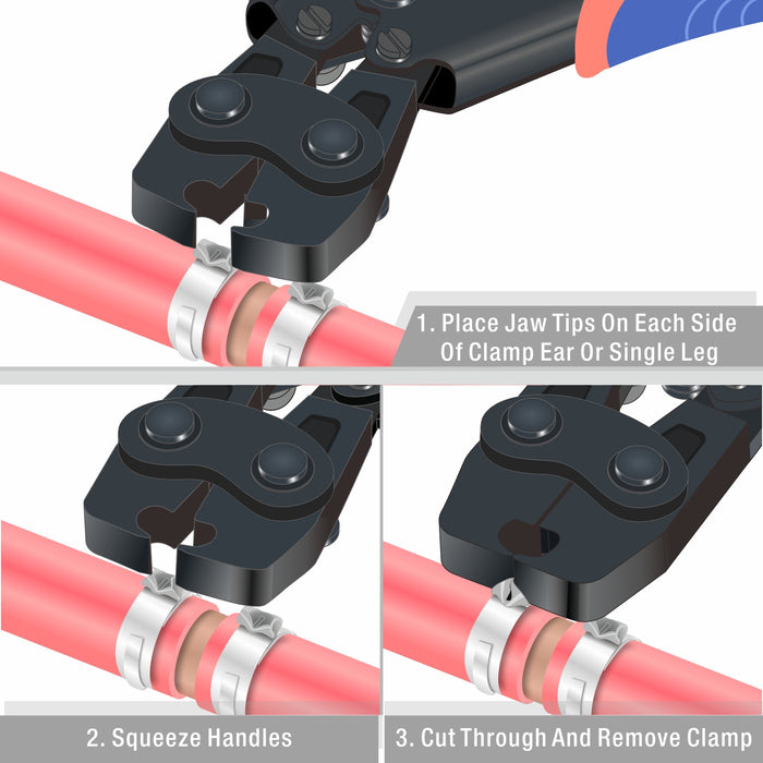 Cinch Terminal Extractor ICP-PC01 PEX Cinch Clamp Removal Tool — IWISS TOOLS