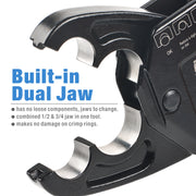 IWS-1234C KIT-1/2"&3/4" Angel Combo PEX Pipe Crimping Tool kit- Portable Case PEX Pipe Tools iCrimp