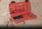 KIT-1096D PEX Clamp Tool Kit for 3/8 to 1 inch PEX Cinch Clamps Meets ASTM 2098 with 20pcs 1/2", 10 Pcs 3/4" Clamps PEX Pipe Tools IWISS TOOLS