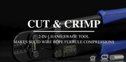 IWS-1608MC Wire Rope Crimping Tool/Cutter for 3/64-1/8-inch Wire Rope Swaging Tools iCrimp