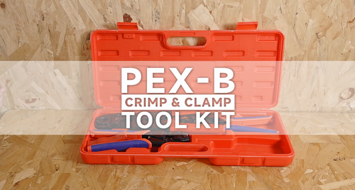 ICP-PK01 KIT PEX Crimping Tool Set for Copper Crimp Ring and PEX Cinch Clamp, Crimping and Removing PEX Crimp Fittings 1/2'', 3/4'', 1'', 7 Pieces PEX Pipe Tools iCrimp