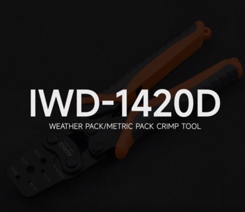IWS-1420D Weather-Pack/Metri-Pack Crimping Tool, 20-14 AWG Wire Crimper for Delphi Packard Sealed & Unsealed Terminals Hand Crimping Pliers iCrimp