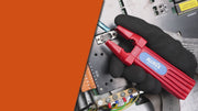 IWE-100 Universal Stripper Fast Stripping on Walls and Ceilings with Stripping Range 20-6 AWG (0.5 - 16 mm²) Cable Stripper & Wire Cutters IWISS