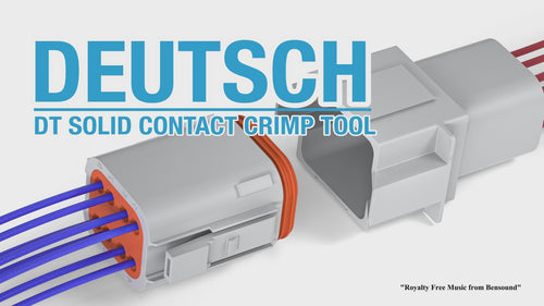 IWD-1620 Deutsch Size 16 Crimper, Solid Barrel Contact & Circular Connector Contacts Crimping Tool, 8 Indents Wire Crimper, AWG16-20 Hand Crimping Pliers iCrimp