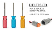 ‎IWS-123D Deutsch Contact Removal Tools, DT Series, Terminal Extraction Tool Kit for Deutsch Solid Contacts, 14 to 24 Gauge, 3 Pieces Insertion & Removal Tools IWISS