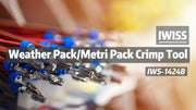 IWS-1424B Weather Pack Terminal Crimper for 0.35-2.0mm² AWG24-14 Hand Crimping Pliers iCrimp