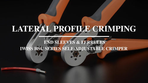 HSC8 6-4 Square Self-Adjustable Crimping Tools for AWG23-10 Bootlace End-Sleeves Ferrule Hand Crimping Pliers iCrimp