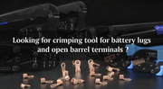 IWS-8200A Battery Lugs and Open Barrel Connectors Crimping Tools works with Wire AWG 9-2 Hand Crimping Pliers IWISS