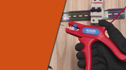 IWE-5 Wire Stripping Pliers Adjustable 24-10 AWG (0.2-6.0 mm²) Cable Stripper & Wire Cutters IWISS