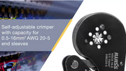 HSC8 16-6 Hexagonal Type Ratchet Crimping Tools for 0.5-16.0mm2 End Sleeves Hand Crimping Pliers iCrimp