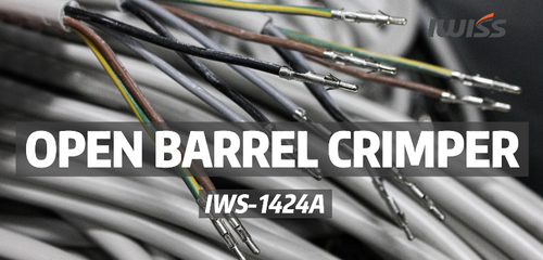 IWS-1424A Non Insulated Open Barrel Terminal Crimp Tool - Wire Crimper for Molex, Delphi, AMP/Tyco, Harley, PC/Computer, Automotive 24-14 AWG Hand Crimping Pliers iCrimp