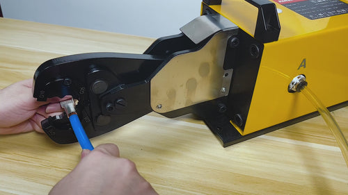 AM-70/AM-240 Pneumatic Crimper for Battery Cable Lugs Pneumatic Crimping Machines IWISS TOOLS