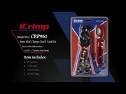 CRP961 Mini PEX Pipe Quick Cinch Tool Set for 3/8 to 1-inch SS Clamp PEX Pipe Tools iCrimp