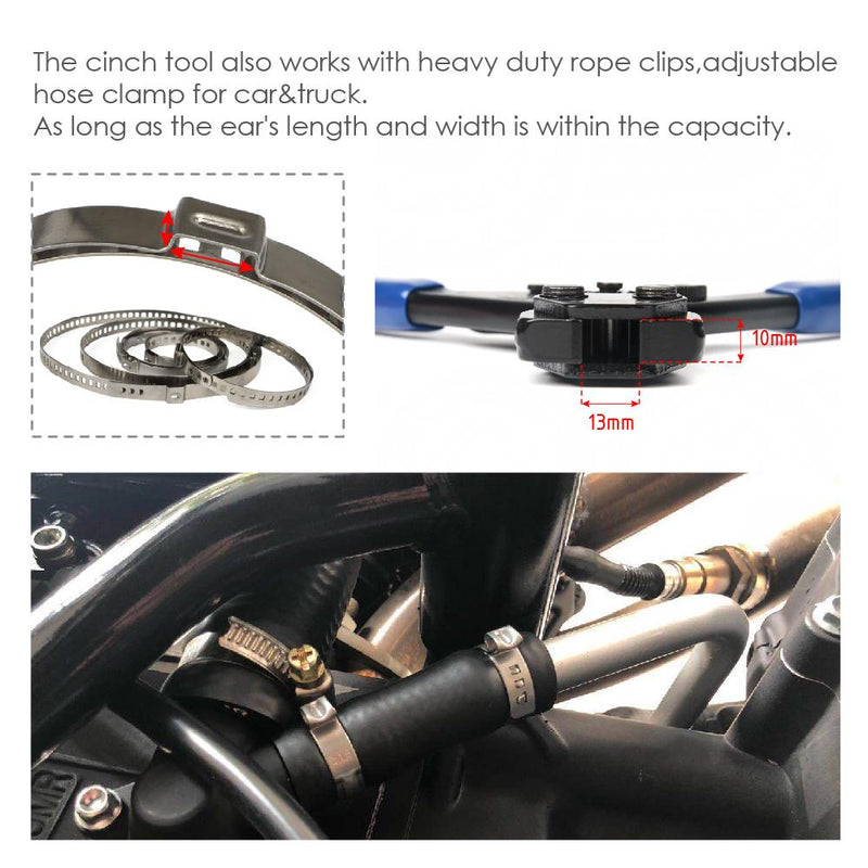 CRP0409 ASTM F2098 PEX SS Clamp Cinch Tool Kit for 3/8" - 1" PEX Pipe Tools iCrimp