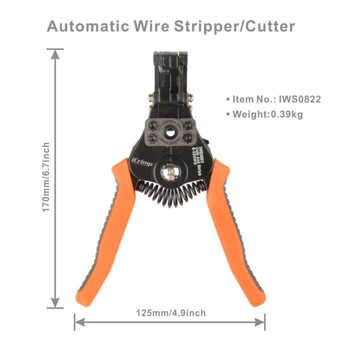 thumbnail image 2 of Westward 1YMZ8 Wire Stripper – 8-22 AWG, 7-Inch – Red, Steel Construction 2 of 4